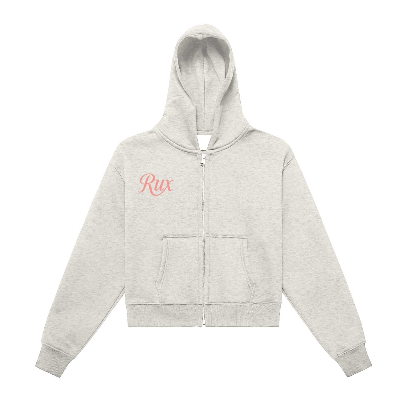 RUX women's Zip-Up Cropped Hoodie