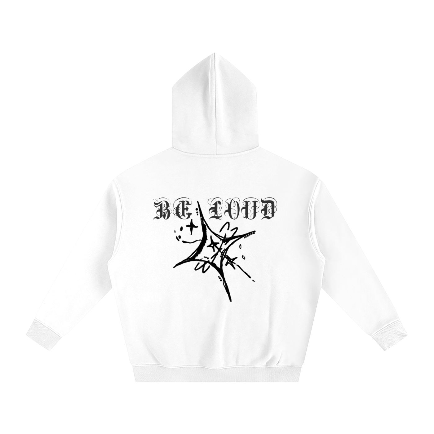 Oversized RUX BE LOUD star hoodie