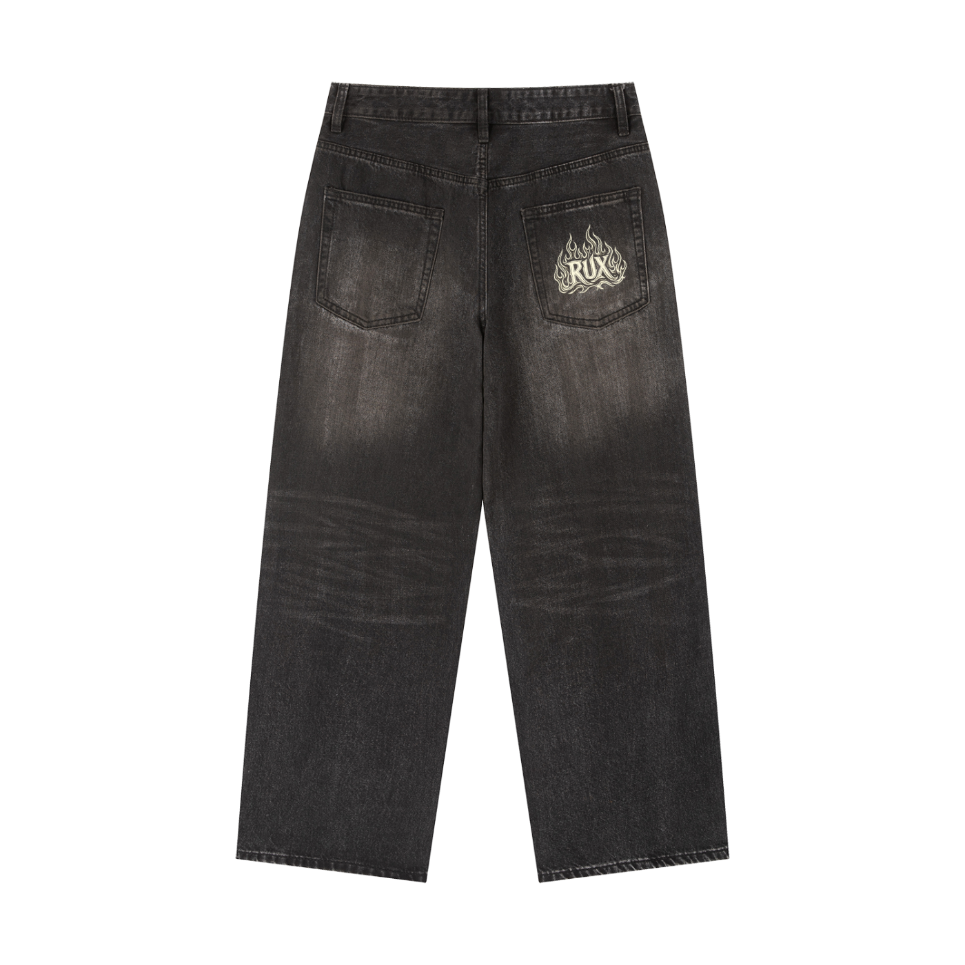 RUX Washed Loose Fit Denim Jeans